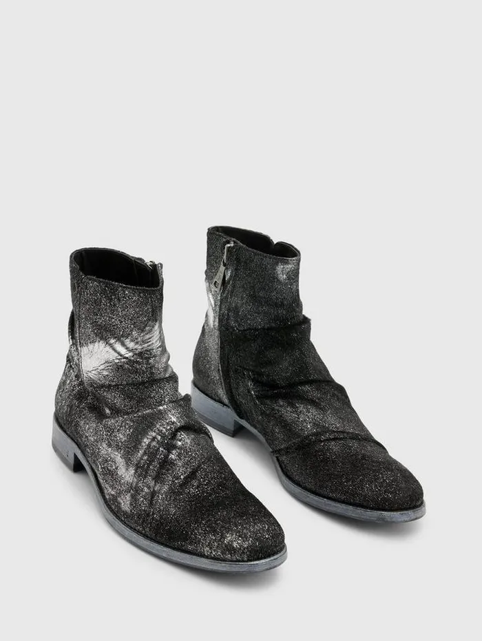 Leather Boots Men John Varvatos MORRISON SHARPEI BOOT Moonshadow
