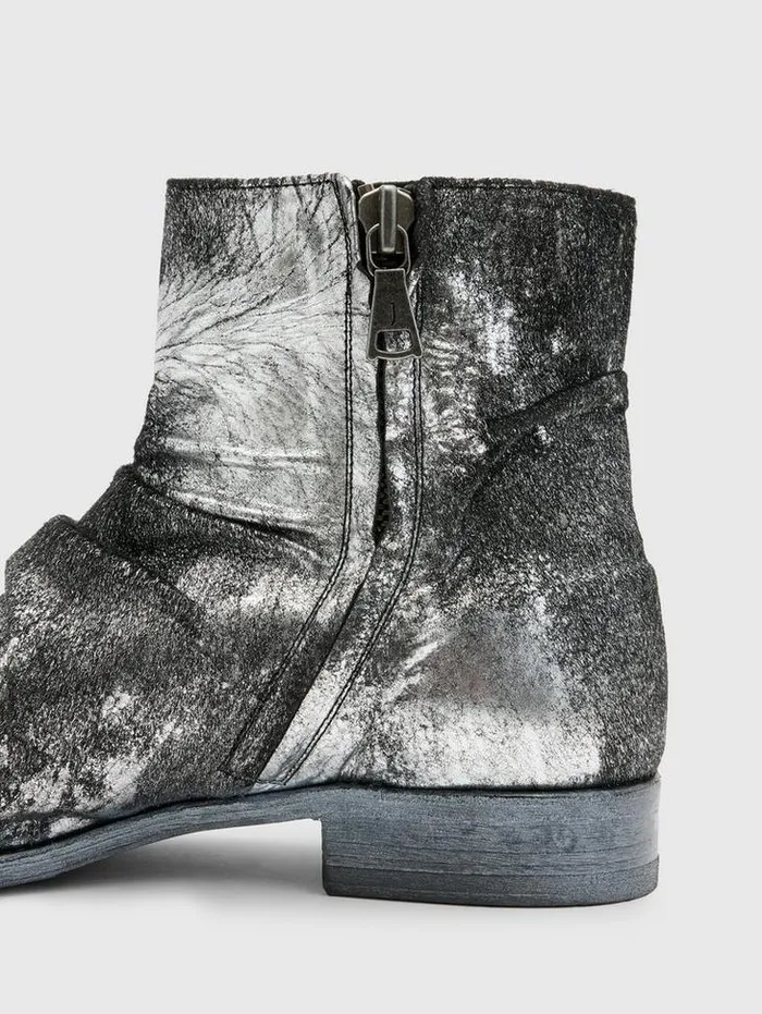 Leather Boots Men John Varvatos MORRISON SHARPEI BOOT Moonshadow