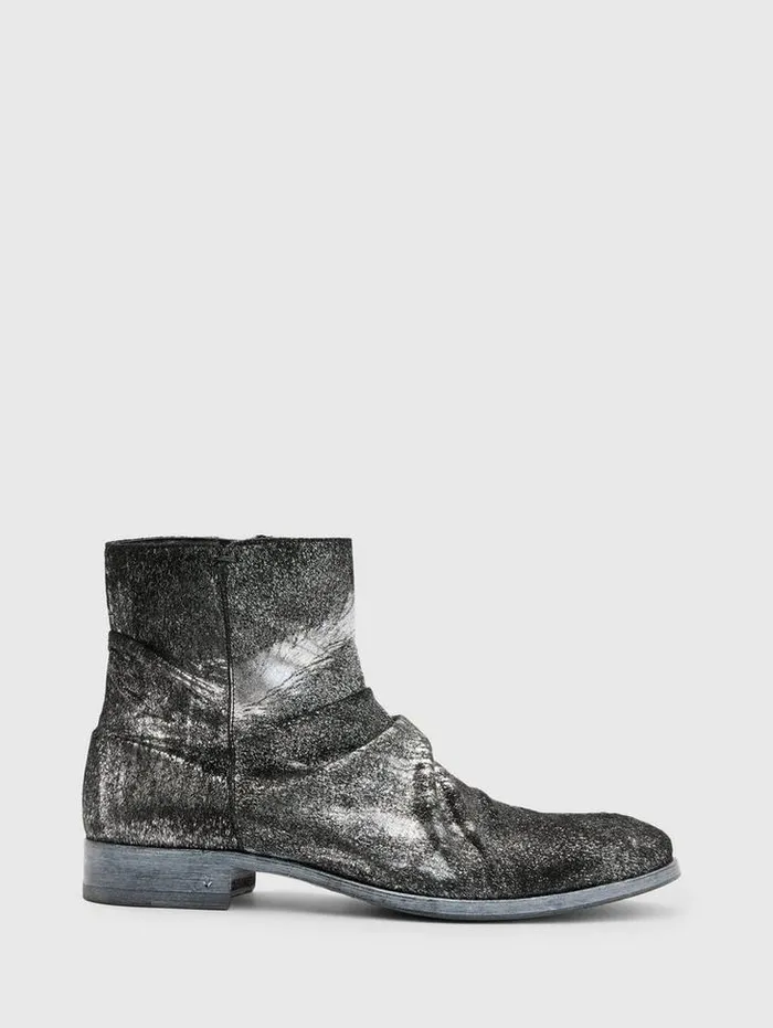 Leather Boots Men John Varvatos MORRISON SHARPEI BOOT Moonshadow