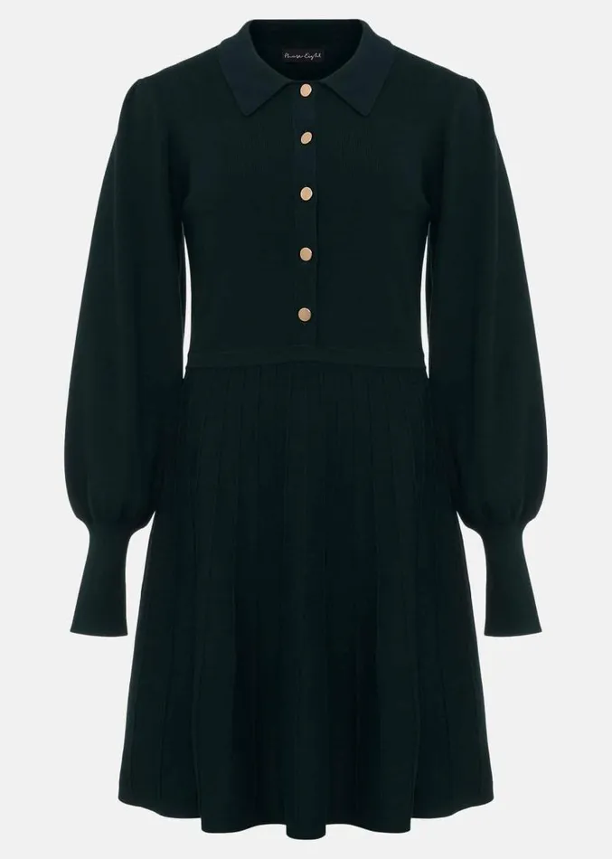 Lecia Fit And Flare Mini Dress Forest Women Phase Eight Dresses