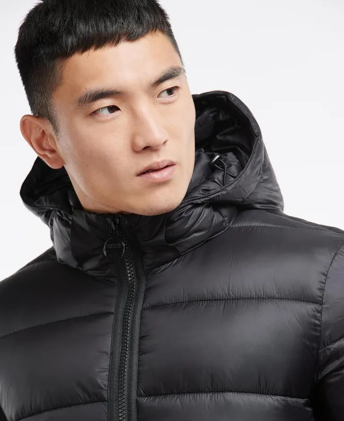 Legacy Bobber Quilted Jacket Wine Men Barbour Quilted Jackets