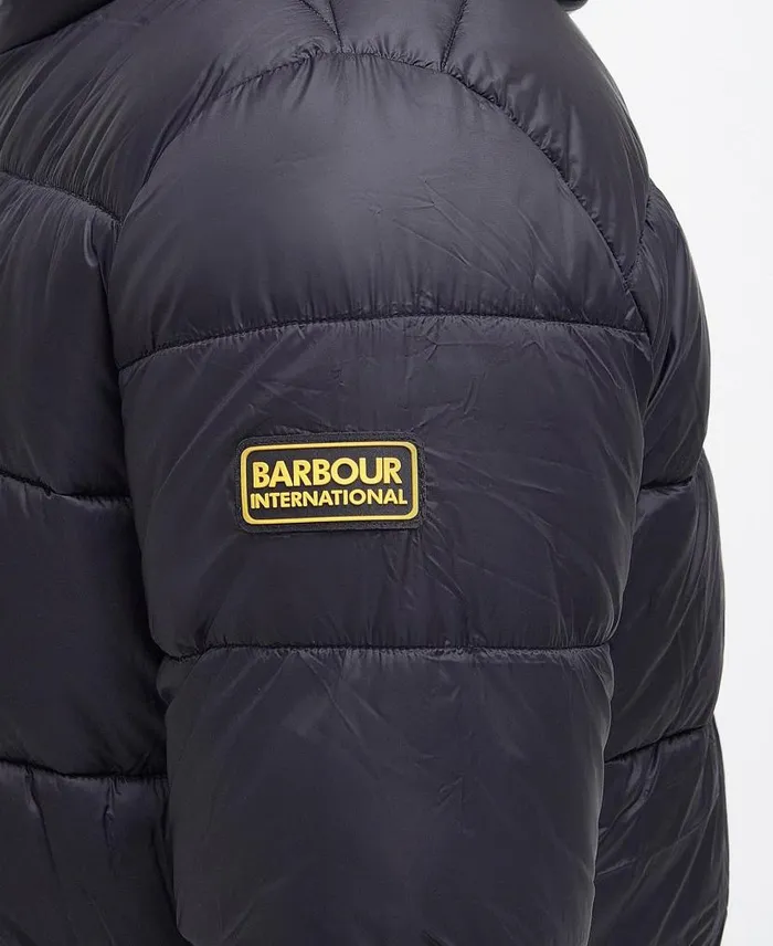 Legacy Bobber Quilted Jacket Wine Men Barbour Quilted Jackets