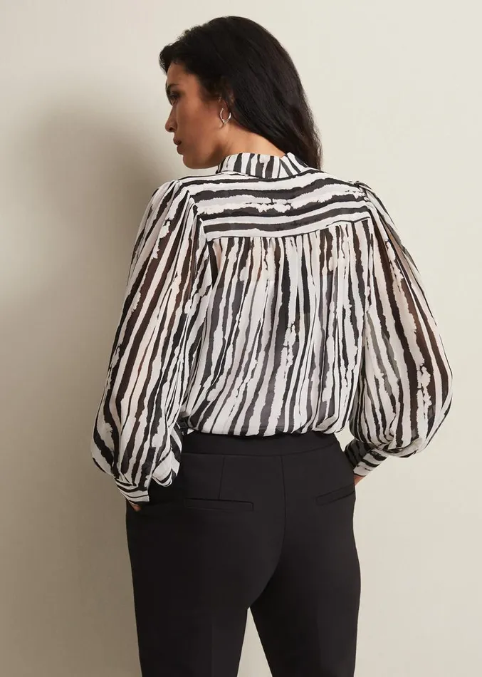 Leinani Mark Making Print Blouse Blackmulti Women Phase Eight Shirts and Blouses