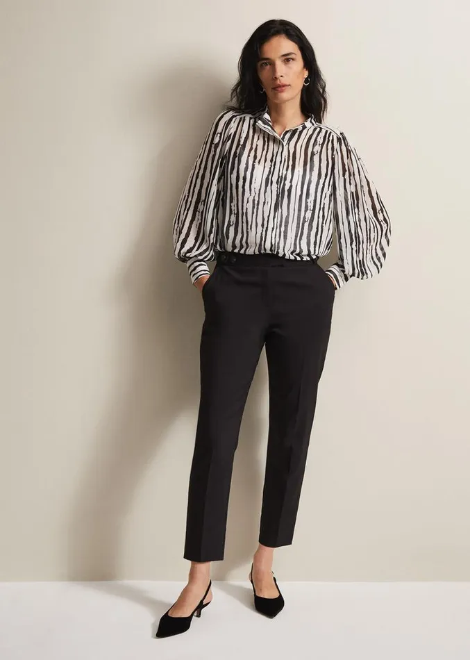 Leinani Mark Making Print Blouse Blackmulti Women Phase Eight Shirts and Blouses