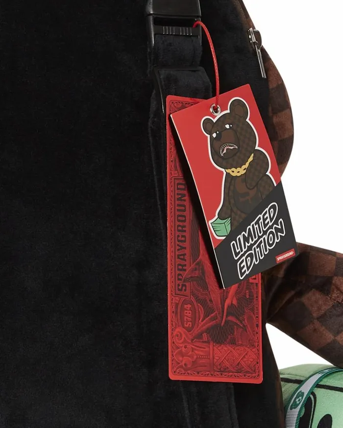 LENTICULAR EFFECTS MONEYBEAR TEDDYBEAR BACKPACK Bags SPRAYGROUND