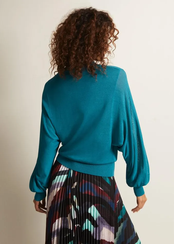 Loletta Drama Top Teal Women Phase Eight Tops and TShirts