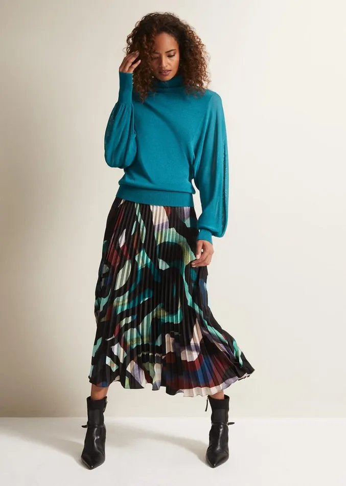Loletta Drama Top Teal Women Phase Eight Tops and TShirts