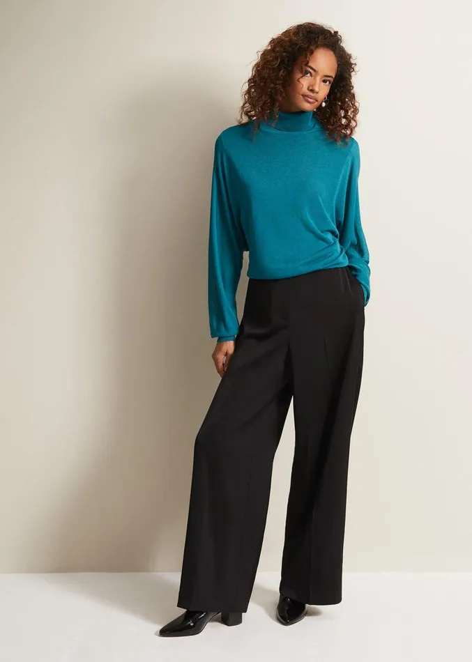 Loletta Drama Top Teal Women Phase Eight Tops and TShirts