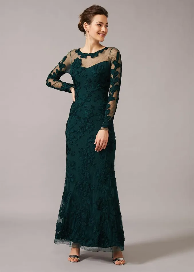 Lorie Tapework Lace Dress Jade Women Phase Eight Dresses