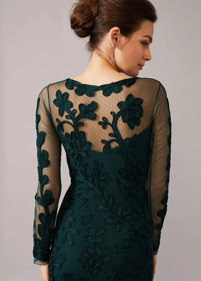 Lorie Tapework Lace Dress Jade Women Phase Eight Dresses