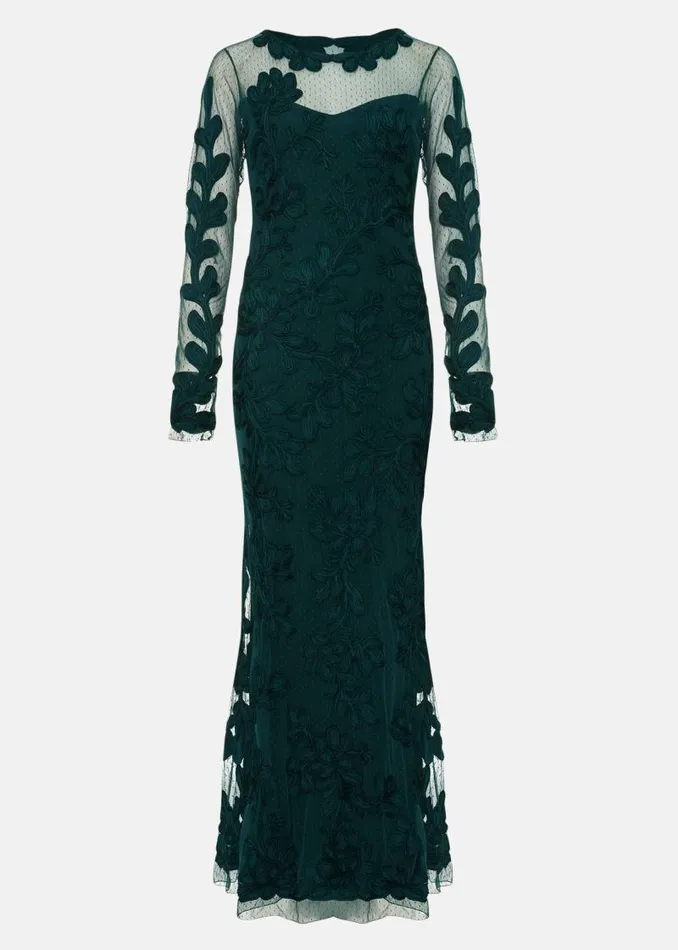 Lorie Tapework Lace Dress Jade Women Phase Eight Dresses