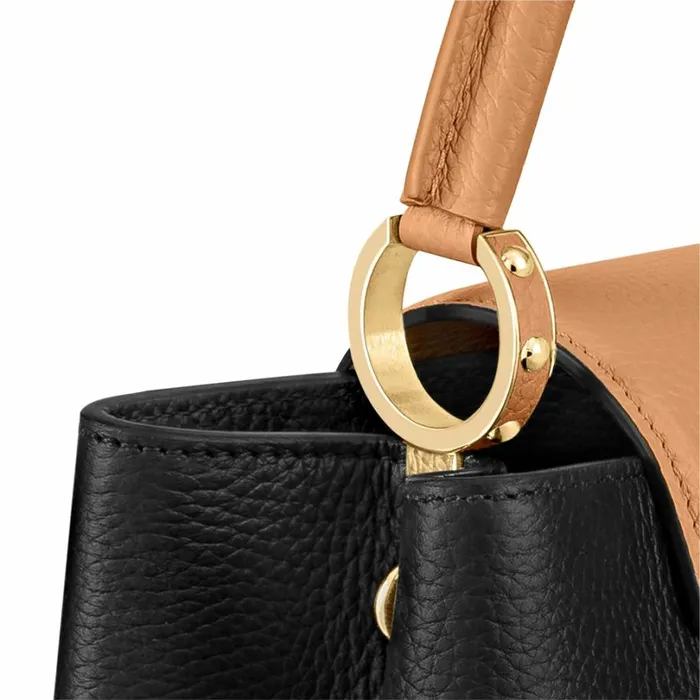 Louis Vuitton Capucines Bag Louis Vuitton M59466 Capucines PM Black Gold Arizona 8211 Louis Vuitton Handbag Store 8211 Women