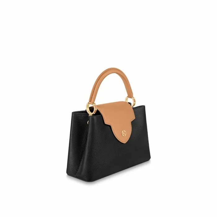 Louis Vuitton Capucines Bag Louis Vuitton M59466 Capucines PM Black Gold Arizona 8211 Louis Vuitton Handbag Store 8211 Women