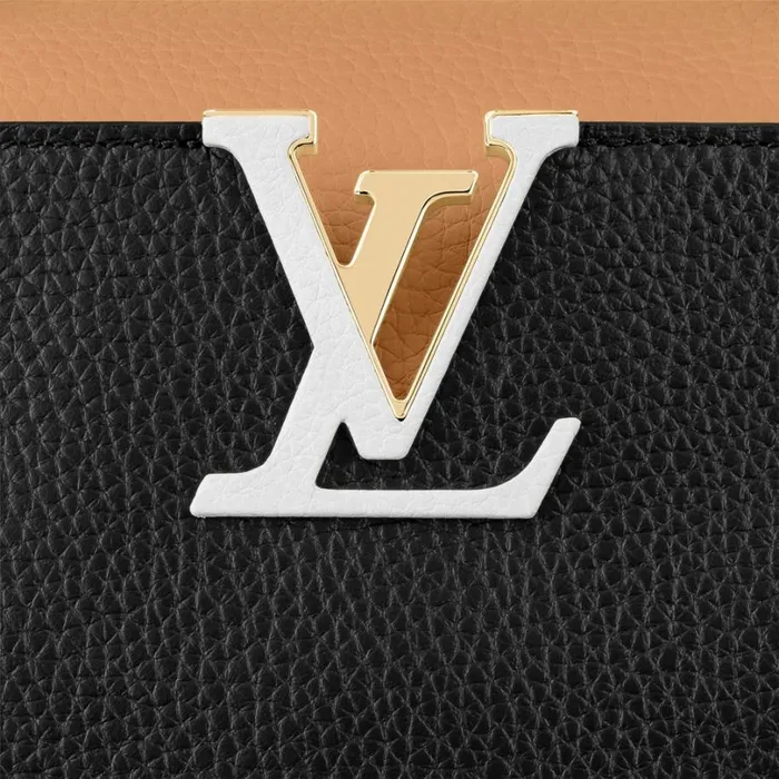 Louis Vuitton Capucines Bag Louis Vuitton M59466 Capucines PM Black Gold Arizona 8211 Louis Vuitton Handbag Store 8211 Women