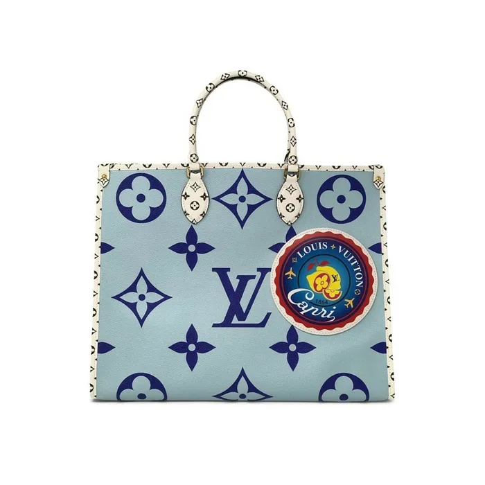 Louis Vuitton Onthego Bag Louis Vuitton M44720 Monogram Giant Onthego Capri Blue Coated Canvas To 8211 Louis Vuitton Handbag Store 8211 Women Louis Vuitton Onthego Bag Louis Vuitton M44720 Monogram Giant Onthego Capri Blue Coated Canvas To 8211 Louis Vuitton Handbag Store 8211 Women