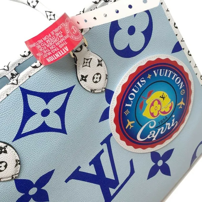 Louis Vuitton Onthego Bag Louis Vuitton M44720 Monogram Giant Onthego Capri Blue Coated Canvas To 8211 Louis Vuitton Handbag Store 8211 Women