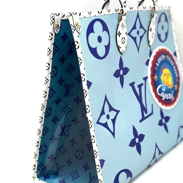 Louis Vuitton Onthego Bag Louis Vuitton M44720 Monogram Giant Onthego Capri Blue Coated Canvas To 8211 Louis Vuitton Handbag Store 8211 Women
