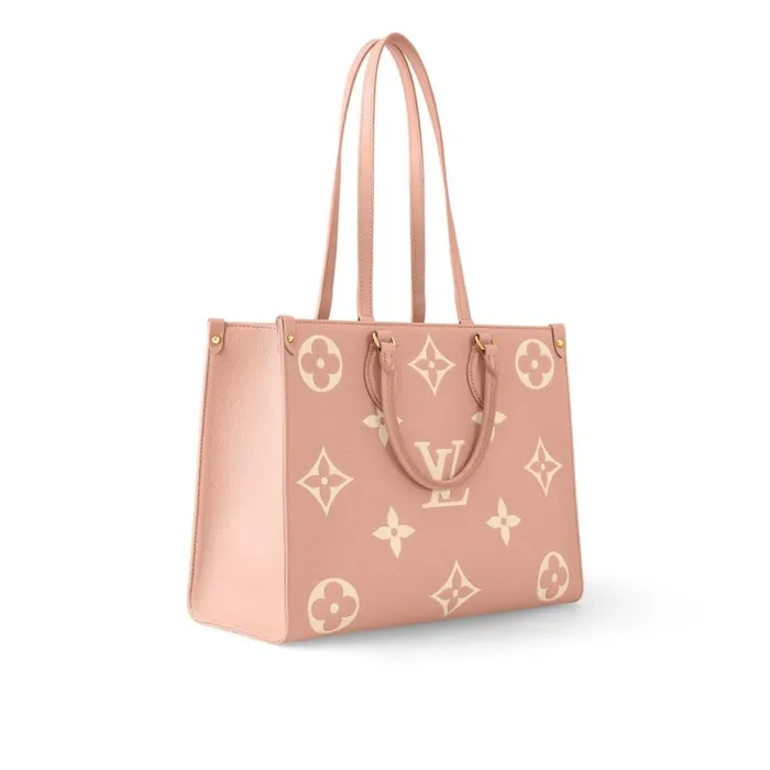 Louis Vuitton Onthego Bag Louis Vuitton OnTheGo MM M46286 Trianon Pink Cream 8211 Louis Vuitton Handbag Store 8211 Women