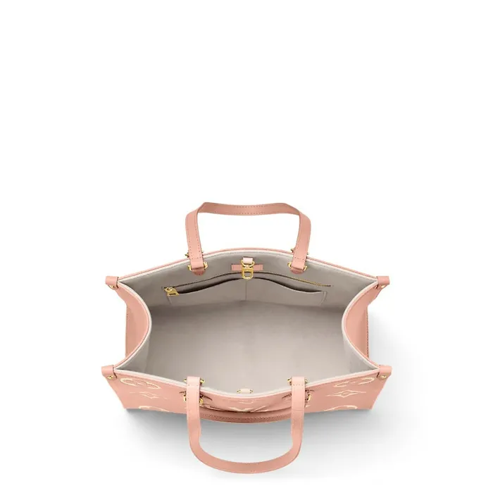 Louis Vuitton Onthego Bag Louis Vuitton OnTheGo MM M46286 Trianon Pink Cream 8211 Louis Vuitton Handbag Store 8211 Women