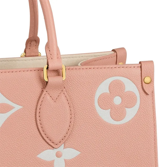 Louis Vuitton Onthego Bag Louis Vuitton OnTheGo MM M46286 Trianon Pink Cream 8211 Louis Vuitton Handbag Store 8211 Women