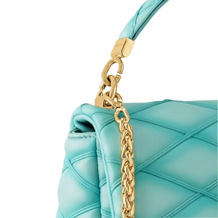 Louis Vuitton Twist Bag Louis Vuitton M24185 GO14 MM Lagoon Turquoise 8211 Louis Vuitton Handbag Store 8211 Women