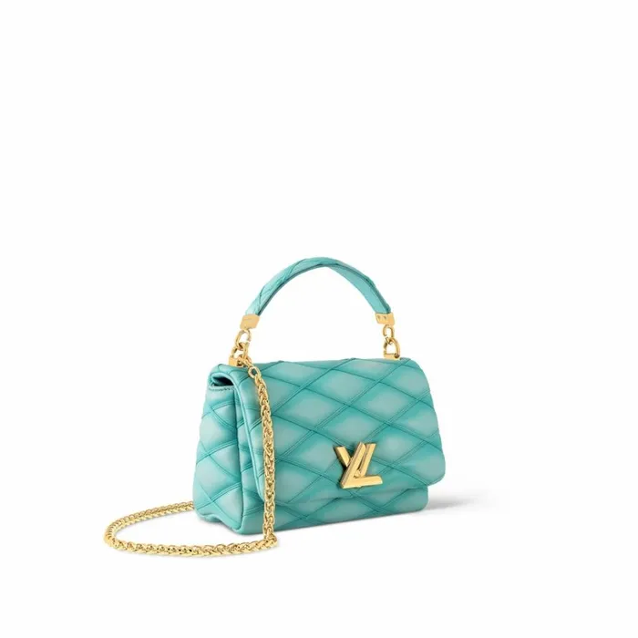 Louis Vuitton Twist Bag Louis Vuitton M24185 GO14 MM Lagoon Turquoise 8211 Louis Vuitton Handbag Store 8211 Women