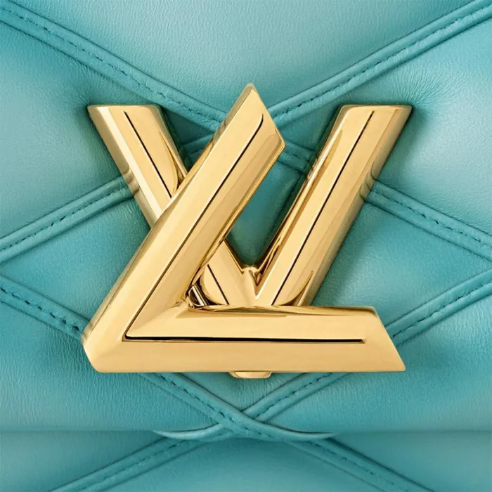 Louis Vuitton Twist Bag Louis Vuitton M24185 GO14 MM Lagoon Turquoise 8211 Louis Vuitton Handbag Store 8211 Women