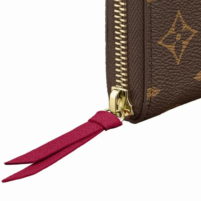 Louis Vuitton Wallets Louis Vuitton Monogram Canvas Clemence Wallet M60742 Fuchsia 8211 Louis Vuitton Handbag Store 8211 Women