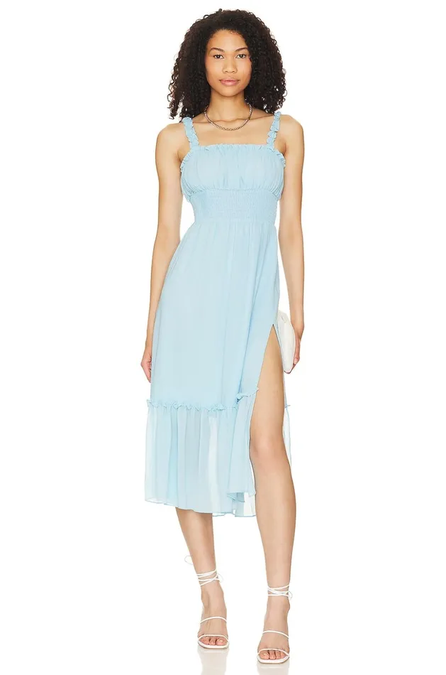 Lovers and Friends Dresses Women Arden Midi Dress Baby Blue