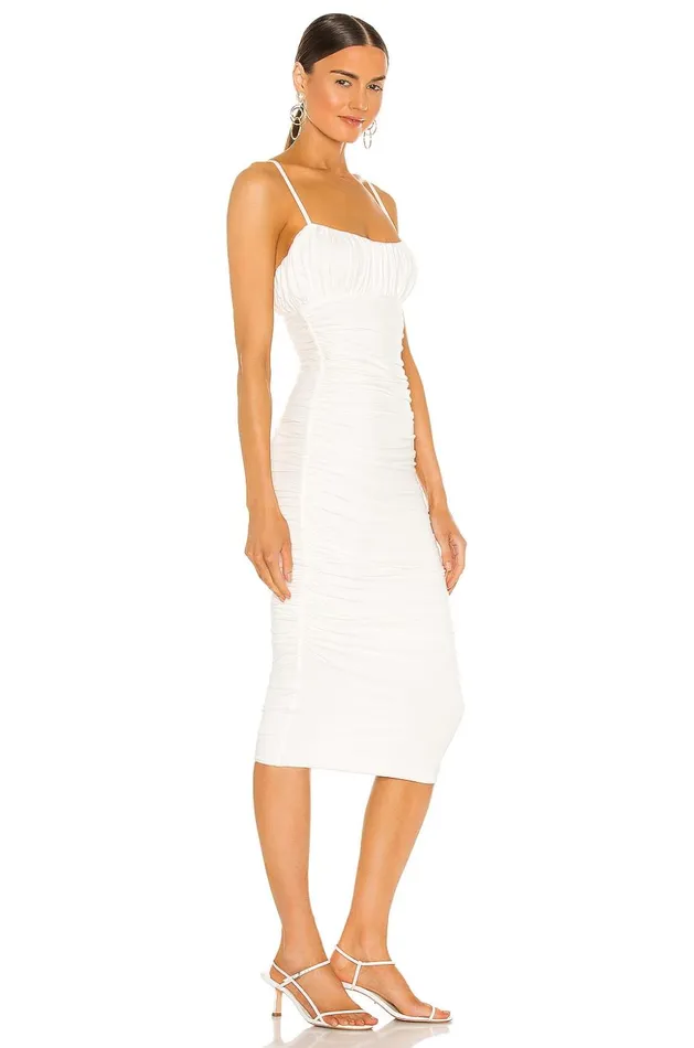 Lovers and Friends Dresses Women Emma Midi Dress White Lovers and Friends Dresses Women Emma Midi Dress White