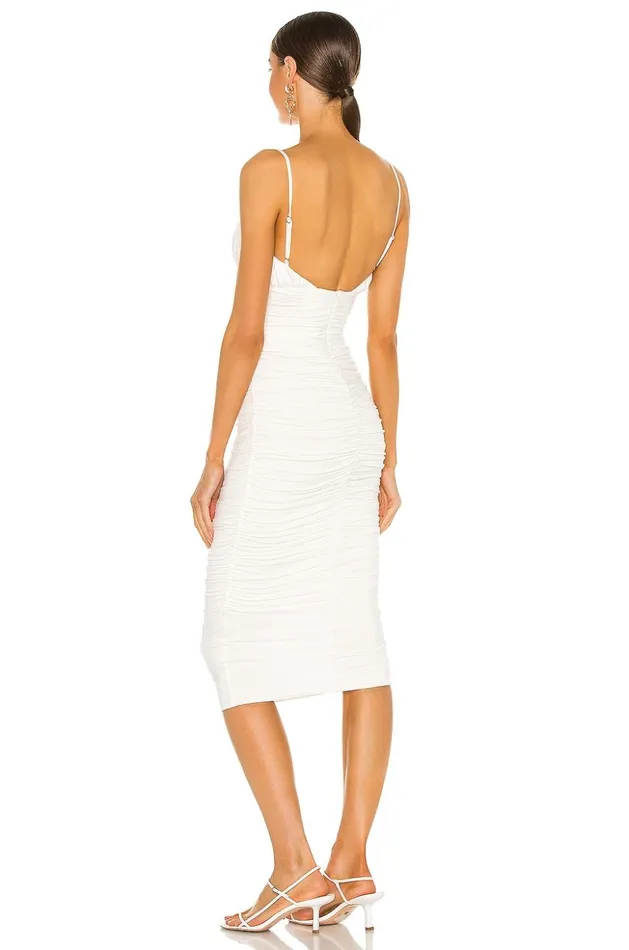 Lovers and Friends Dresses Women Emma Midi Dress White Lovers and Friends Dresses Women Emma Midi Dress White