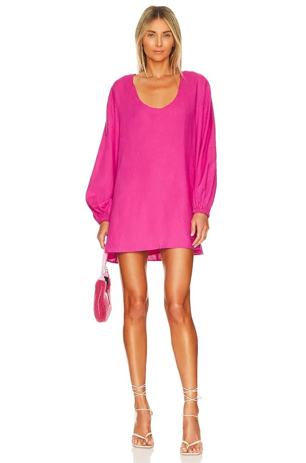 Lovers and Friends Dresses Women Moda Mini Dress Hot Pink