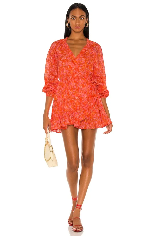 Lovers and Friends Dresses Women Reston Wrap Dress Mitzy Ditsy