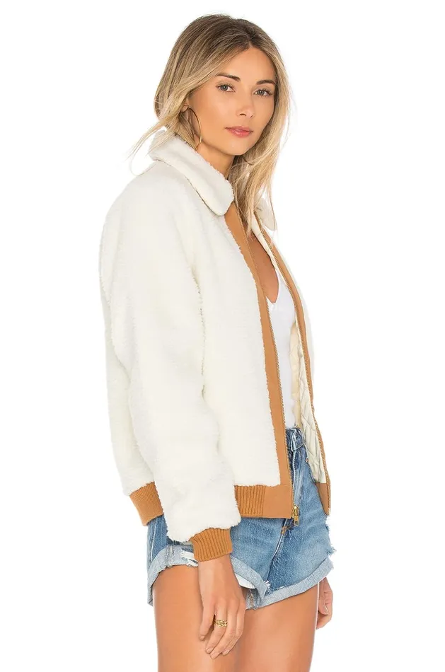 Lovers and Friends Jackets and Coats Women Simone Faux Fur Jacket Ivory Lovers and Friends Jackets and Coats Women Simone Faux Fur Jacket Ivory