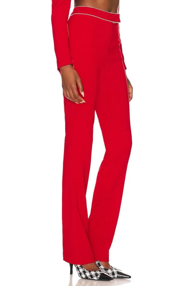 Lovers and Friends Pants Women Catalina Pant Cherry Red Lovers and Friends Pants Women Catalina Pant Cherry Red