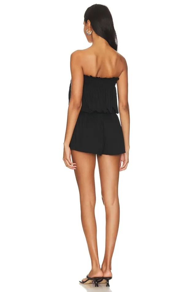 Lovers and Friends Rompers Women Alicia Romper Black Lovers and Friends Rompers Women Alicia Romper Black