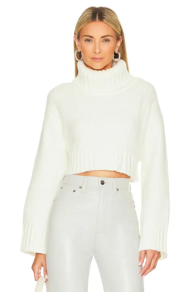 Lovers and Friends Sweaters and Knits Women Feya Cropped Pullover Ivory