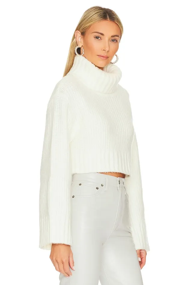 Lovers and Friends Sweaters and Knits Women Feya Cropped Pullover Ivory Lovers and Friends Sweaters and Knits Women Feya Cropped Pullover Ivory
