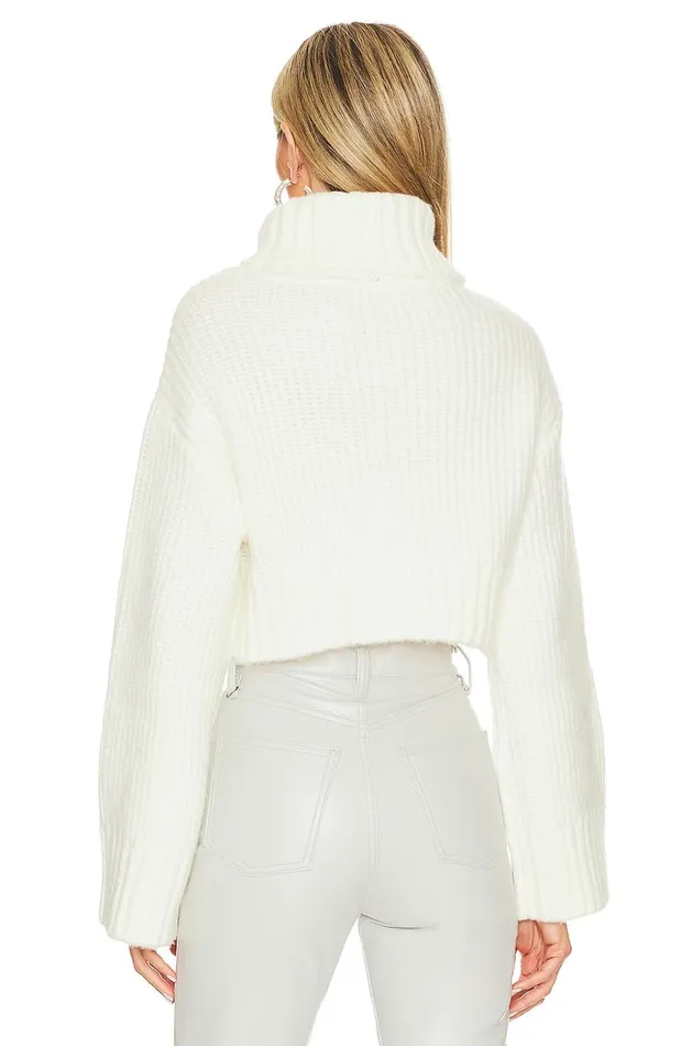 Lovers and Friends Sweaters and Knits Women Feya Cropped Pullover Ivory Lovers and Friends Sweaters and Knits Women Feya Cropped Pullover Ivory