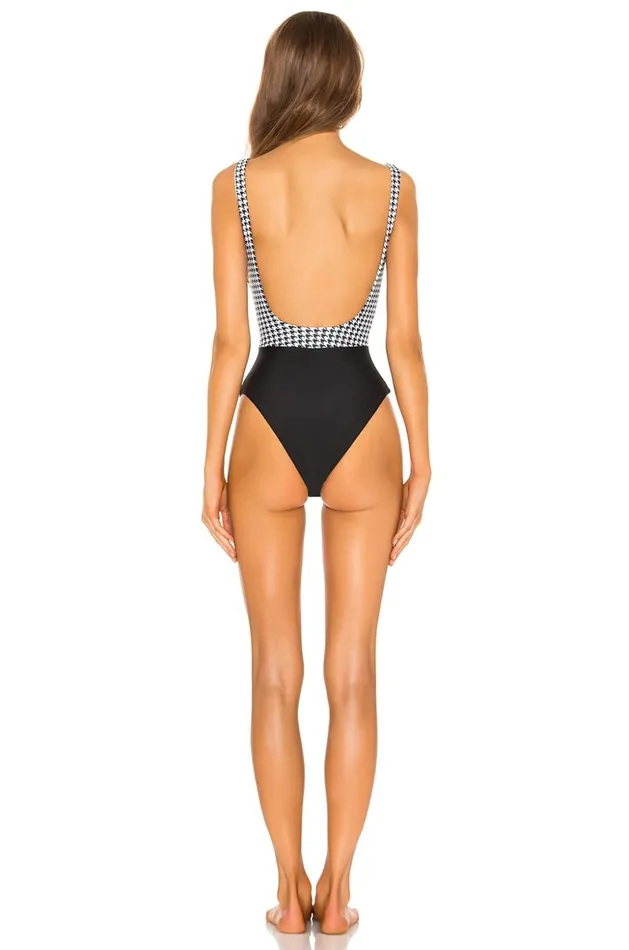 Lovers and Friends Swimwear Women Jojo One Piece Houndstooth Lovers and Friends Swimwear Women Jojo One Piece Houndstooth