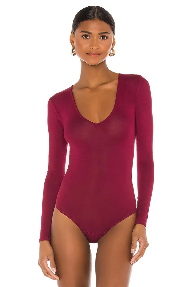 Lovers and Friends Tops Women Akron Bodysuit Burgundy Lovers and Friends Tops Women Akron Bodysuit Burgundy