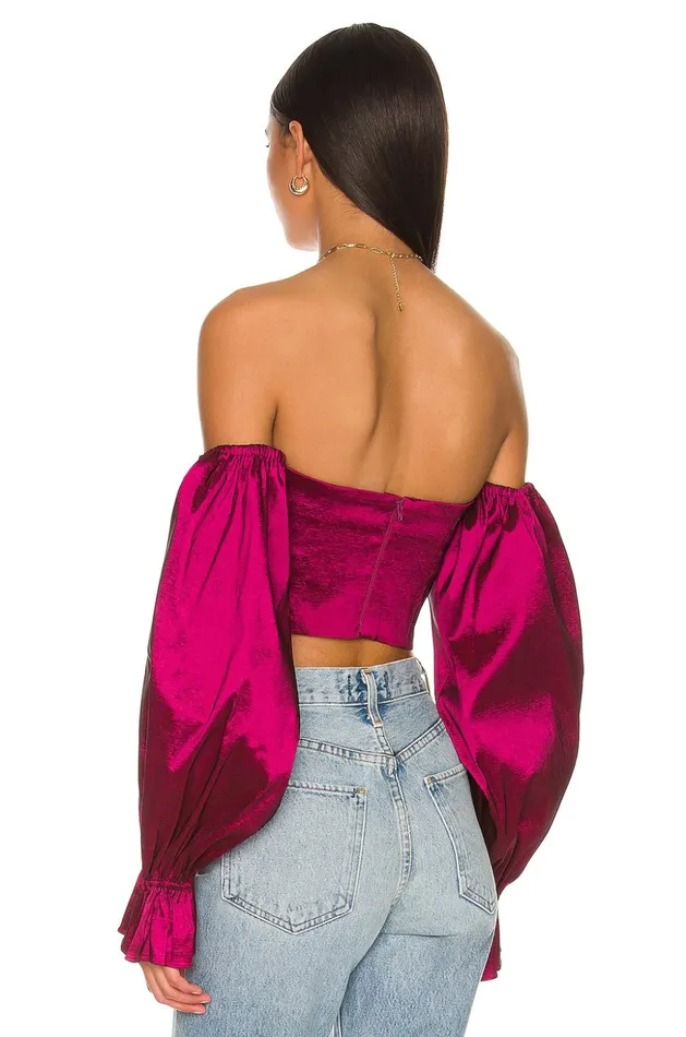 Lovers and Friends Tops Women Fraya Top Raspberry Red Lovers and Friends Tops Women Fraya Top Raspberry Red