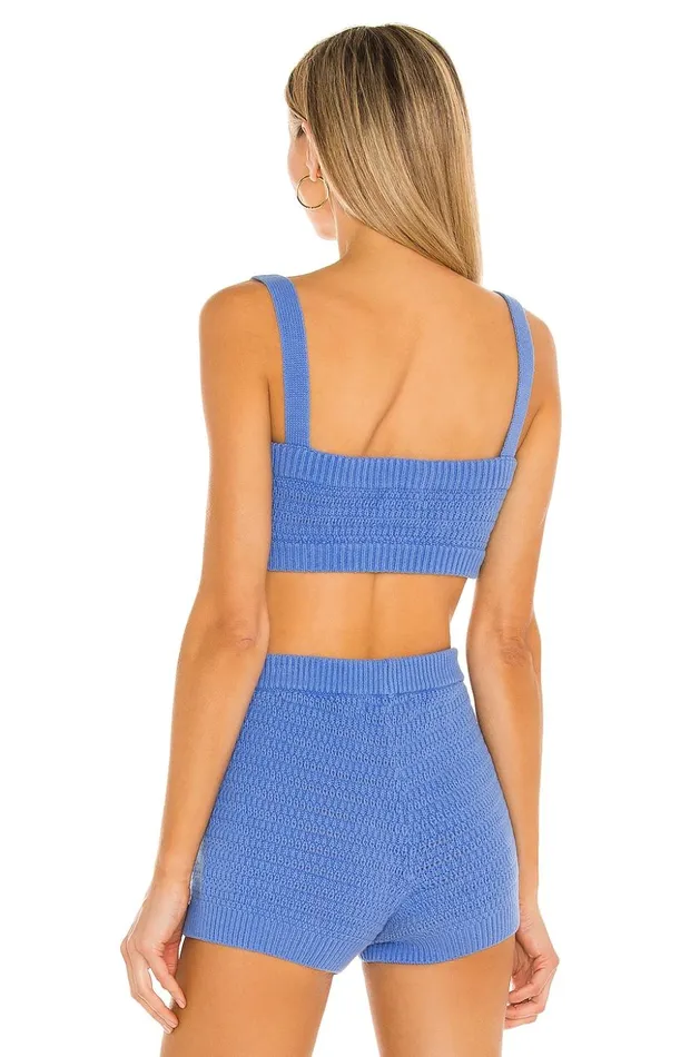 Lovers and Friends Tops Women Portugal Crop Top Persian Blue Lovers and Friends Tops Women Portugal Crop Top Persian Blue