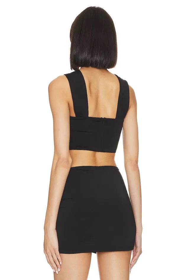 Lovers and Friends Tops Women Trinity Crop Top Black Lovers and Friends Tops Women Trinity Crop Top Black