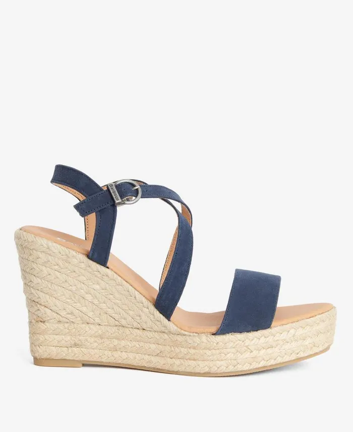 Lucia Espadrille Wedges Classic White Women Barbour Sandals
