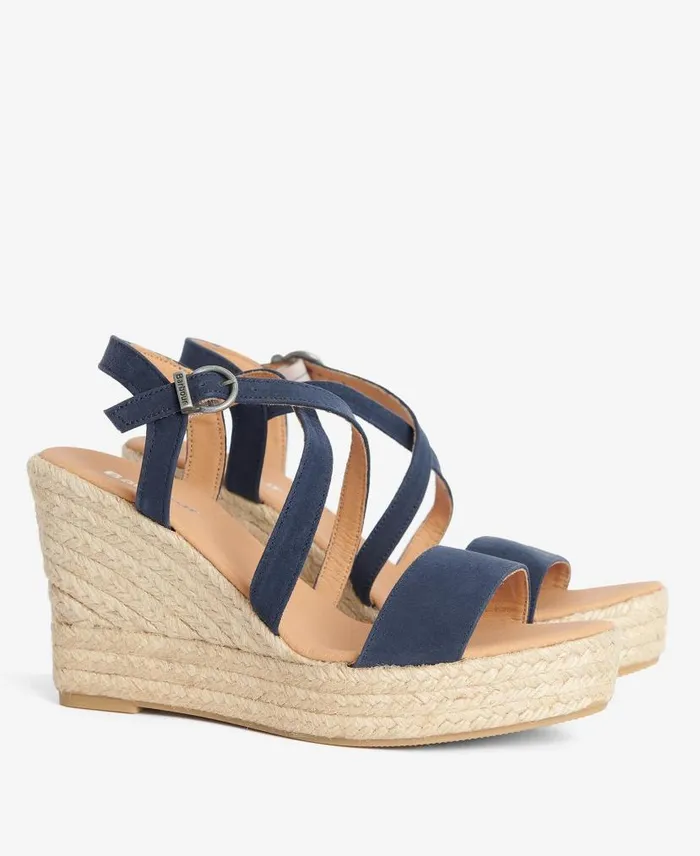 Lucia Espadrille Wedges Classic White Women Barbour Sandals