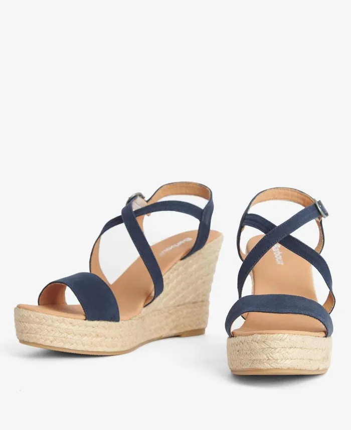 Lucia Espadrille Wedges Classic White Women Barbour Sandals