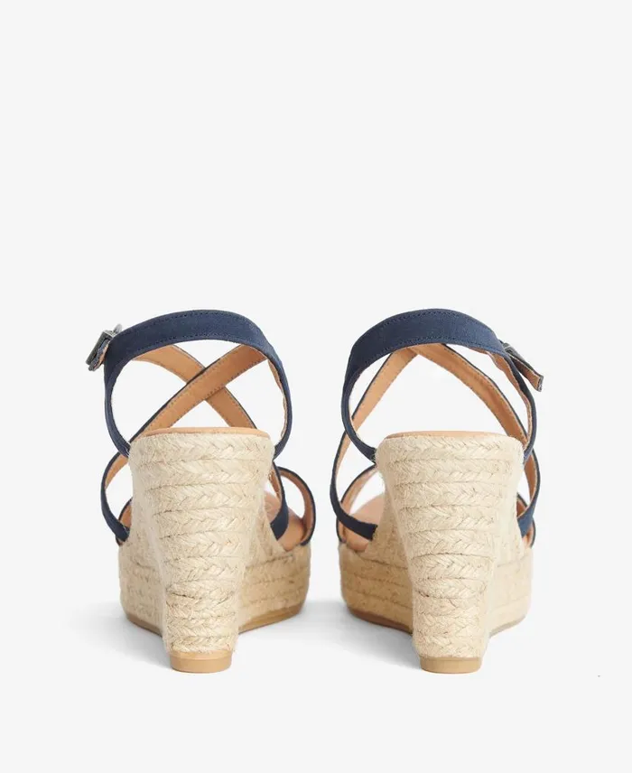 Lucia Espadrille Wedges Classic White Women Barbour Sandals