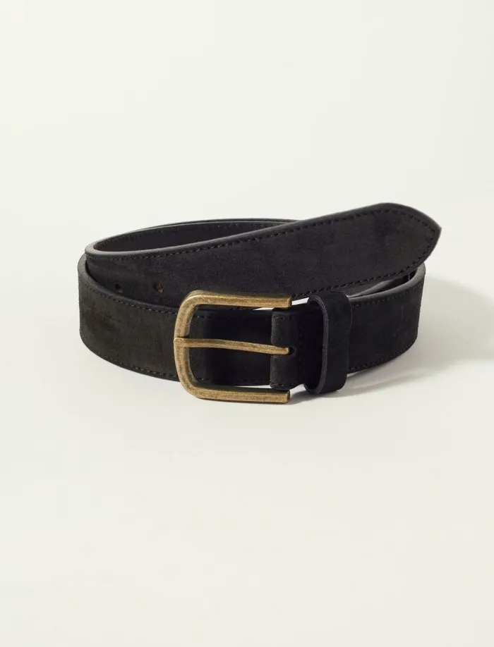 Lucky Brand Belts Men Mens Suede Belt Black