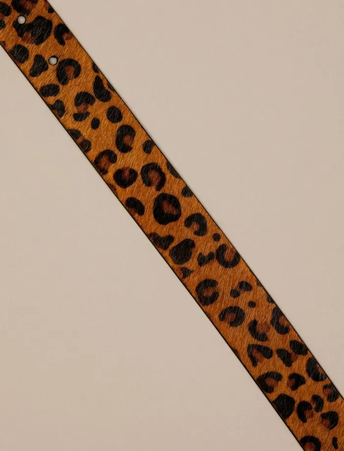 Lucky Brand Belts Women Leopard Haircalf Belt Allover Leopard 10